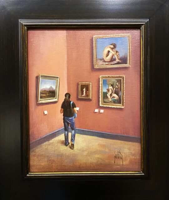 "Figure in Museum" <br /> Oil, 11x14