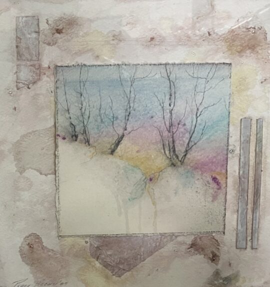 "March Melt" <br /> Watercolor, 14x14