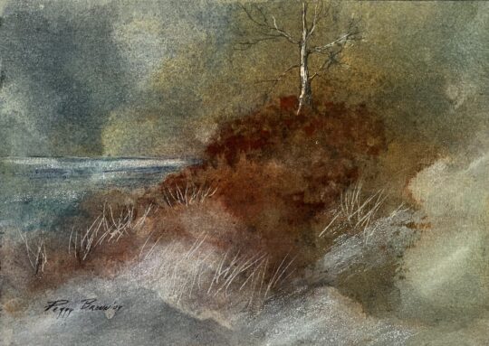 "Brown's Hill" <br /> Egg Tempera, 11x14