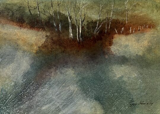 "Monroe View" <br /> Egg Tempera, 11x14