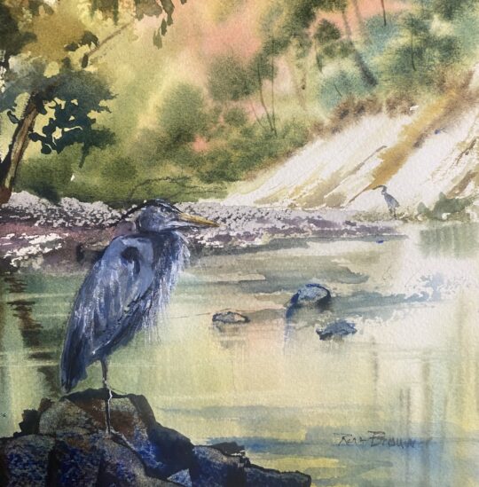 "Shadow Edge" <br /> Watercolor, 6x6