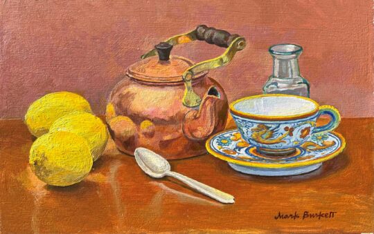 "Still Life with Lemons" <br /> Oil, 7.5 x 12