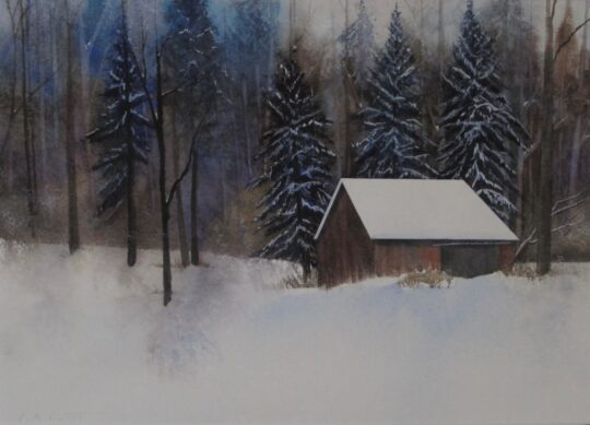 "Colors of Winter" <br /> Watercolor, 16x20