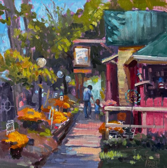 "Autumn Walk" <br /> Oil, 12x12