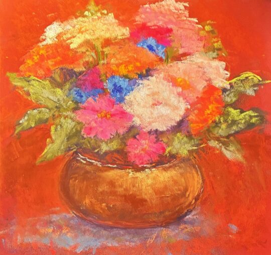 "Flowers from My Garden" <br /> Pastel, 12x12