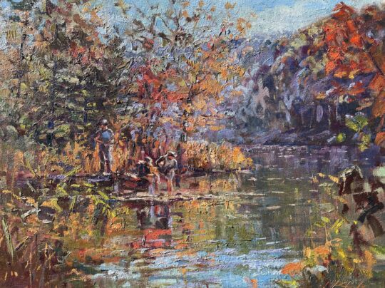 "Day on Ogle Lake II" <br /> Oil, 18x24