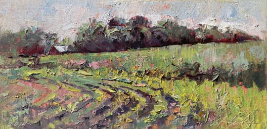 "Montgomery County End Rows" <br /> Oil, 8x16