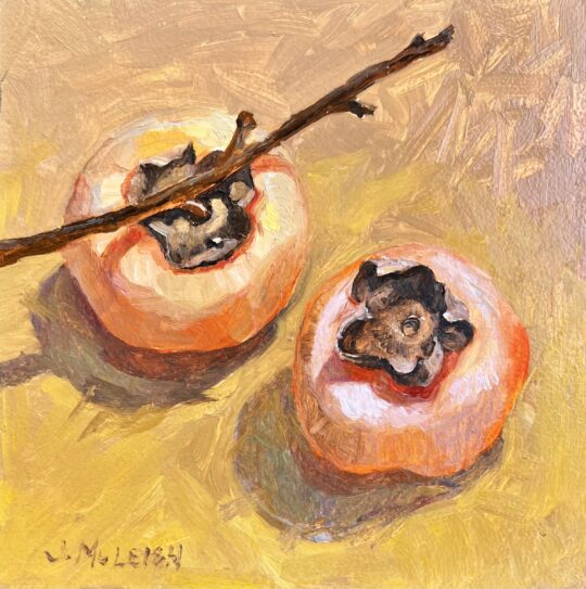 "Two of a Kind" <br /> Oil, 6x6