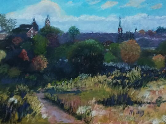 "Oldenburg, IN. Vista" <br /> Pastel, 18x24