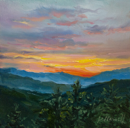 "Where The Light Lingers" <br /> Oil, 6x6