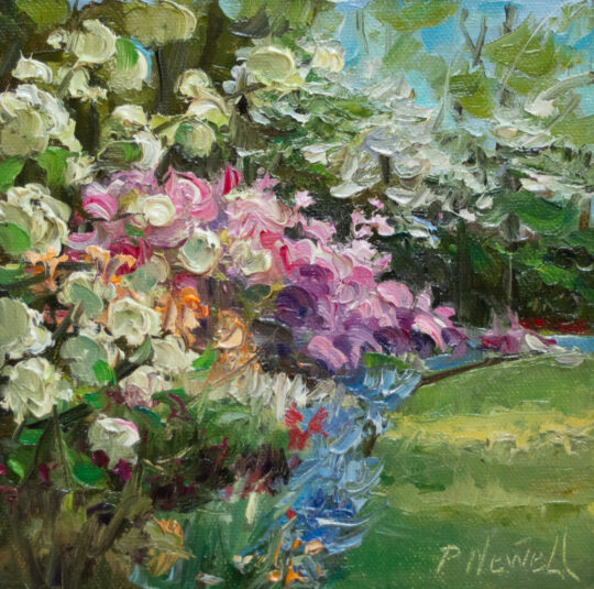 "Swirl of Spring" <br /> Oil, 6x6