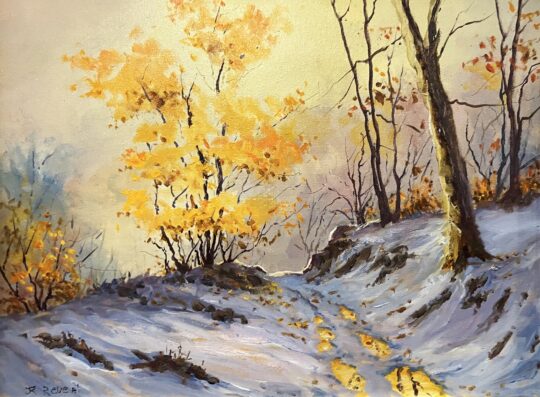 "First Snow" <br /> Oil, 12x16