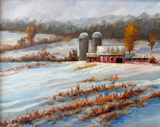 "The Farm" <br /> Oil, 8x10