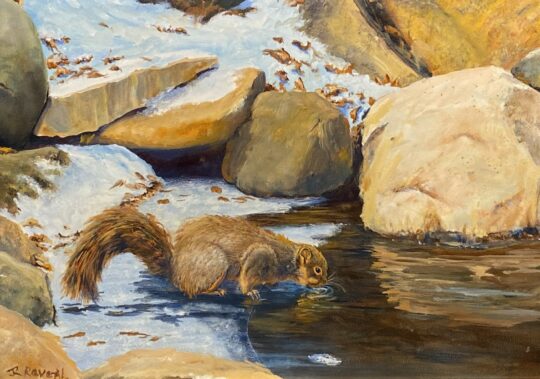 "On Thin Ice" <br /> Oil, 12x16