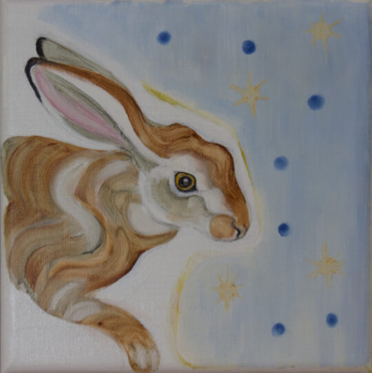 "Small Bunny" <br /> Oil, 6x6