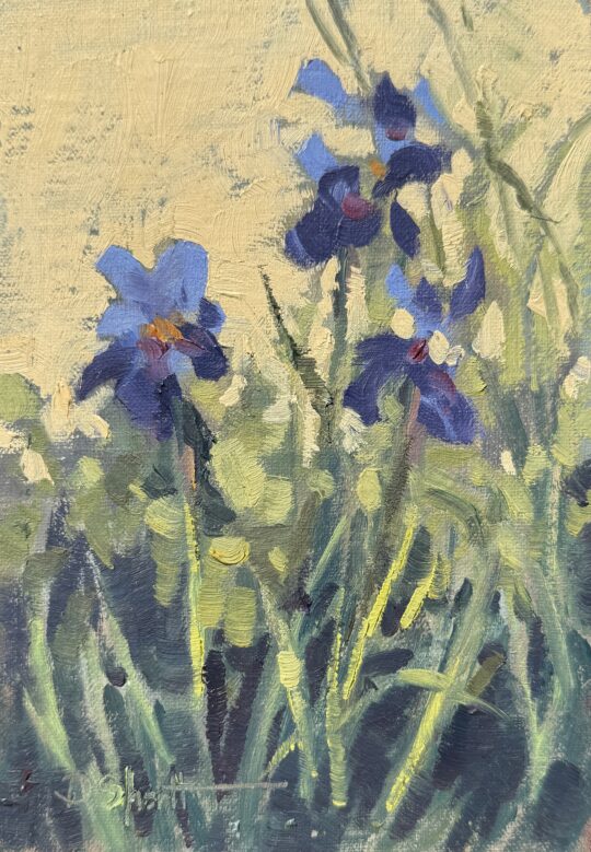 "Au Revoir Iris" <br /> Oil, 7x5