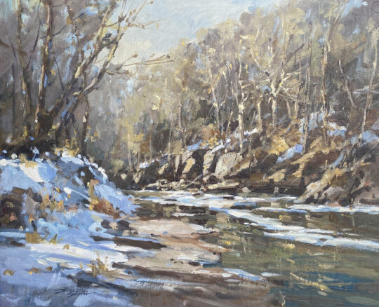 "Racing Shadows" <br /> Oil, 20x24