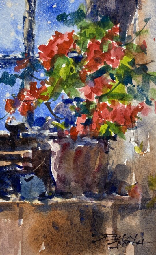 "Inside Looking Out" <br /> Watercolor, 6x4