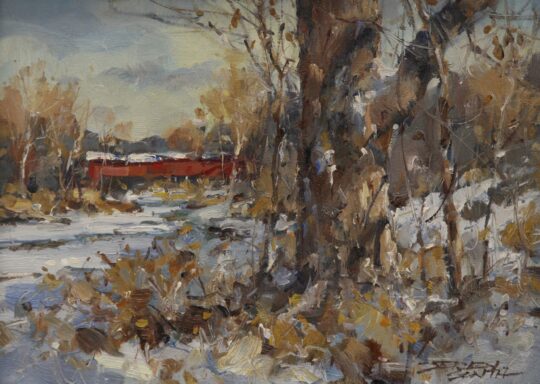 "Turkey Run Overpass" <br /> Oil, 9x12