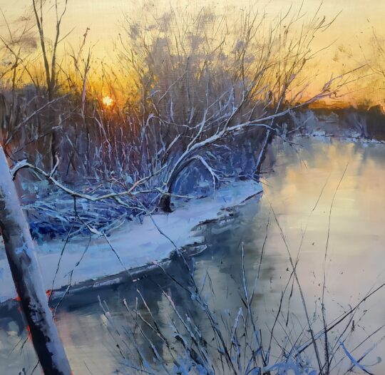 "Frosted Whisper" <br /> Oil, 24x24