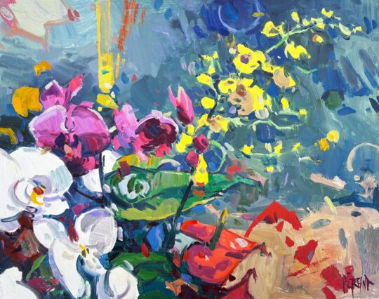 "Orchids & Others" <br /> Oil, 16x20