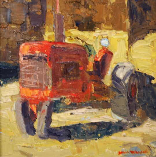 "Tractor Study" <br /> Oil, 10x10