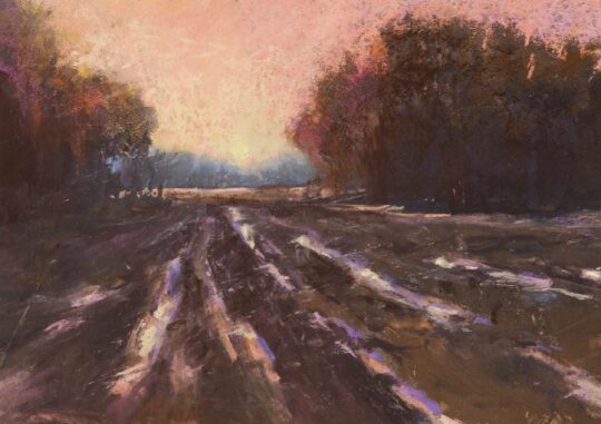 "Sunset After the Rain" <br /> Pastel, 9x12