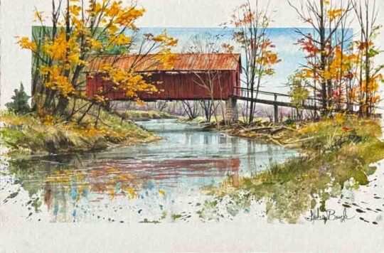 "Bean Blossom Motif #1" <br /> Watercolor Gouache, 10x15