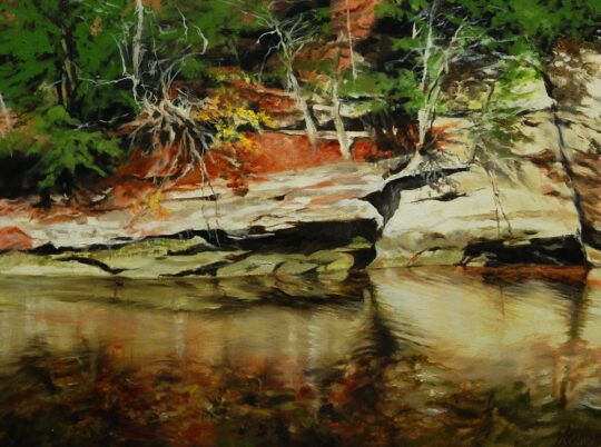 "Cracked Through Time" <br /> Oil, 18x24