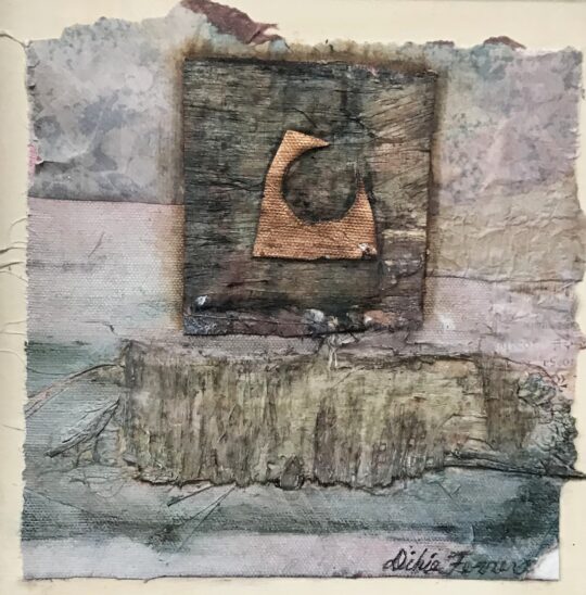 "Inner Peace" <br /> Mixed Media, 8x8