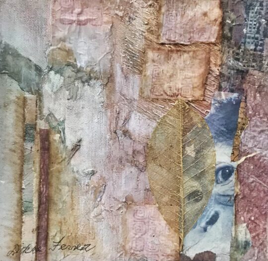 "Monkey See - Monkey Do" <br /> Mixed Media, 8x8