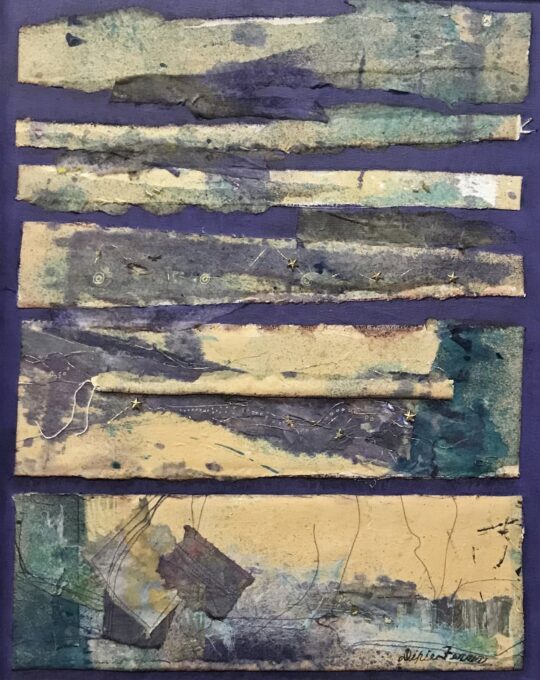 "Purple Fragments" <br /> Mixed Media, 16x20