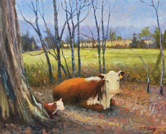 "Bluebell & Baby" <br /> Oil, 16x20