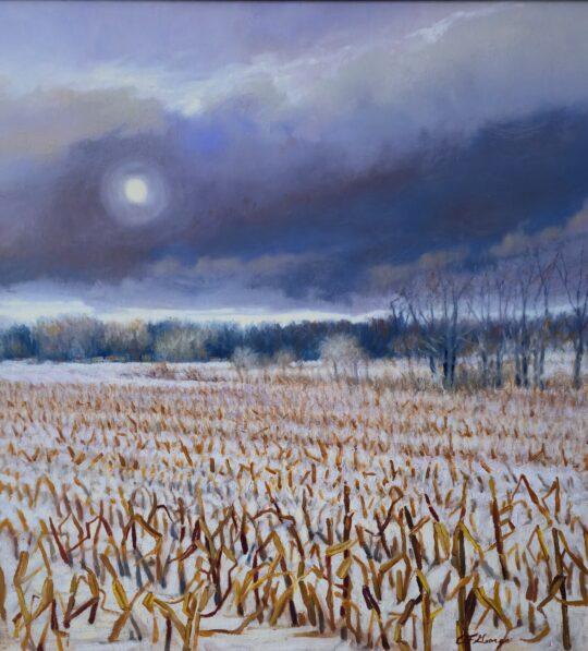 "Moonlit Morning" <br /> Oil, 20x20