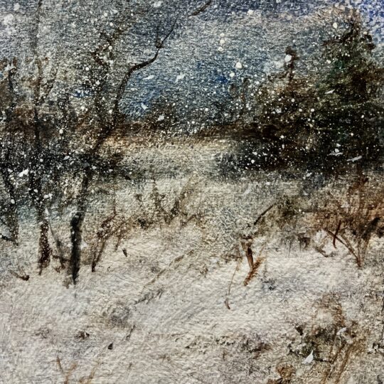 "Let It Snow 3" <br /> Oil, 6x6