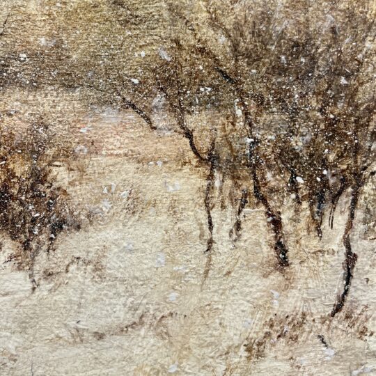 "Let It Snow 1" <br /> Oil, 6x6