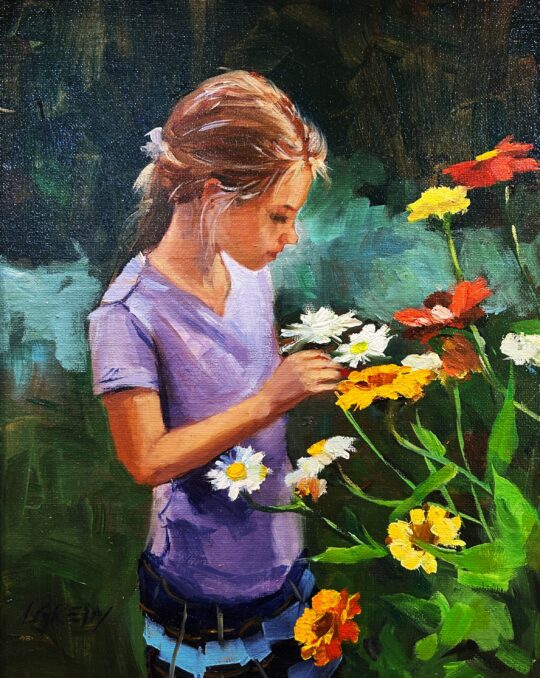 "Flower Child" <br /> Oil, 14x11