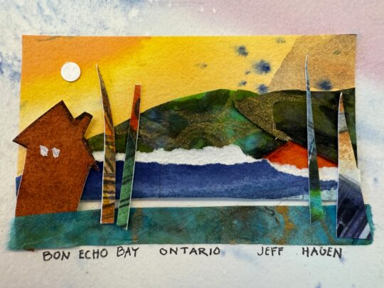"Bon Echo Bay" <br /> Watercolor Fusion, 4x6