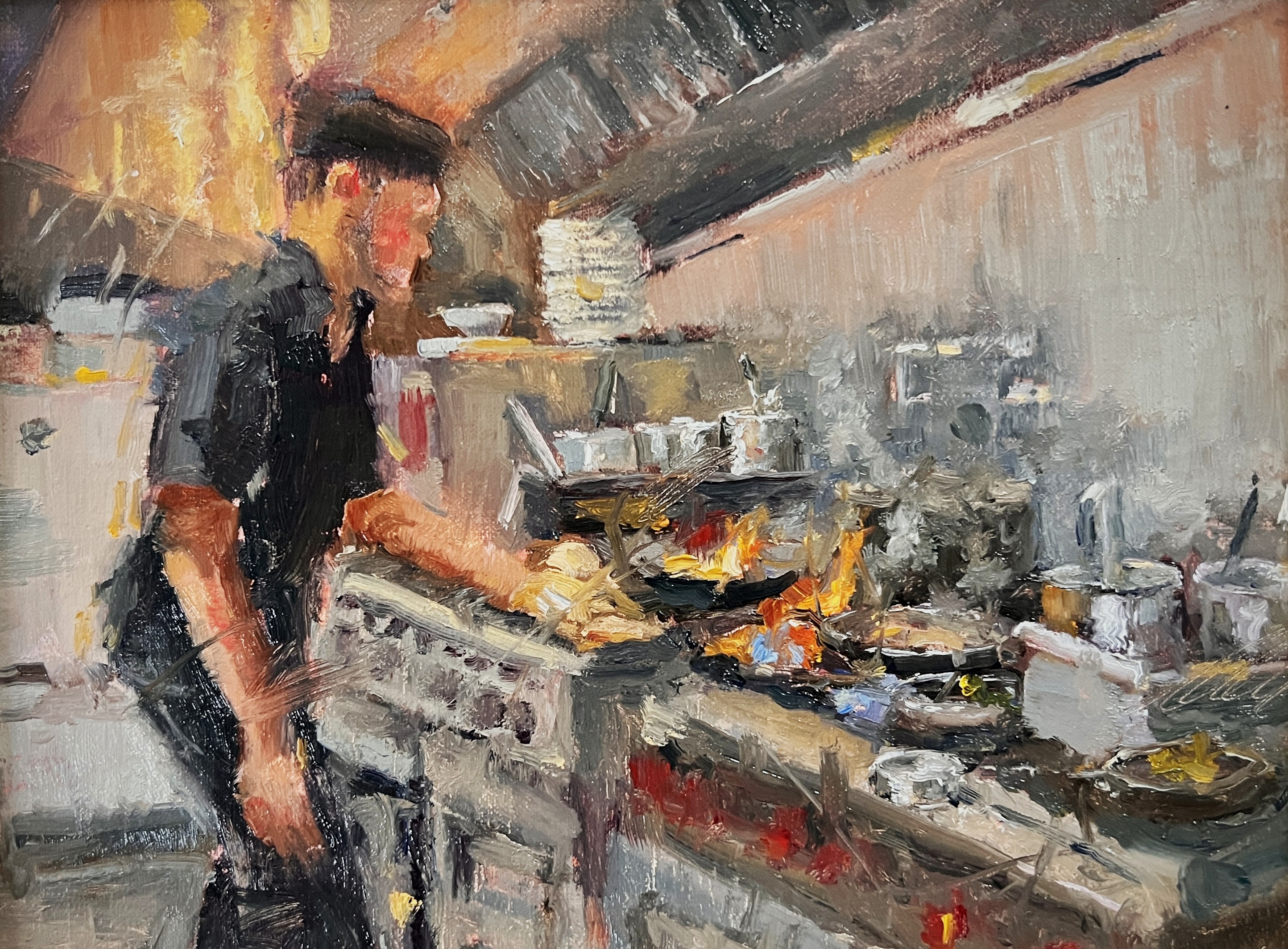 "Finishing Touches" <br /> Oil, 8x10