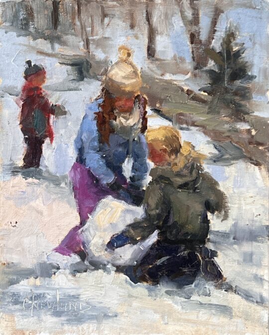 "Out To Play" <br /> Oil, 10x8