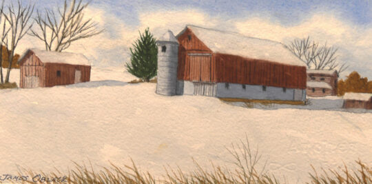 "Snow Bound" <br /> Watercolor, 11x17