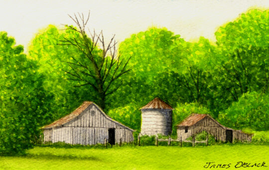 "Green Valley II" <br /> Watercolor, 10x13