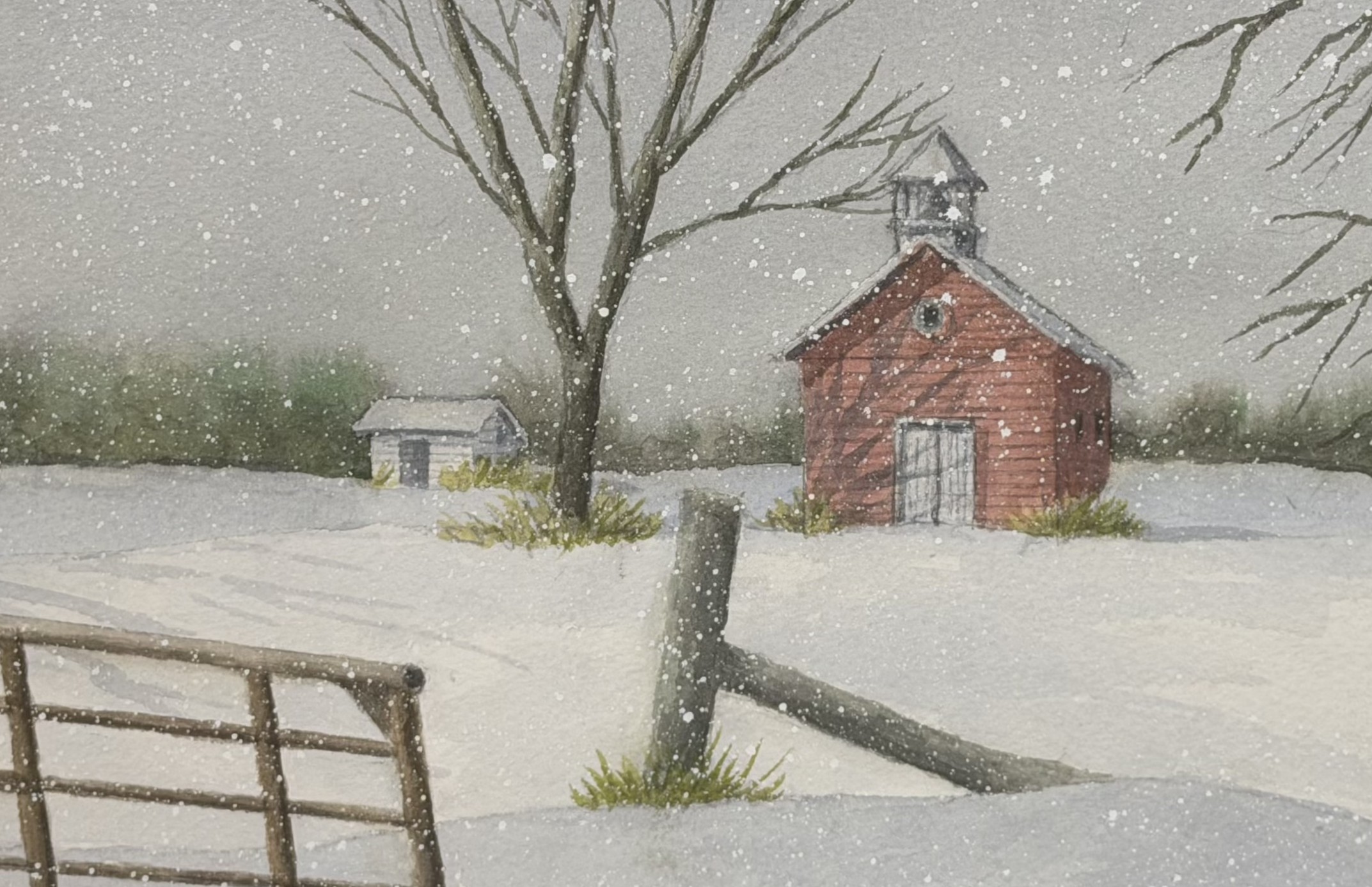 "School's Out" <br /> Watercolor, 10x14