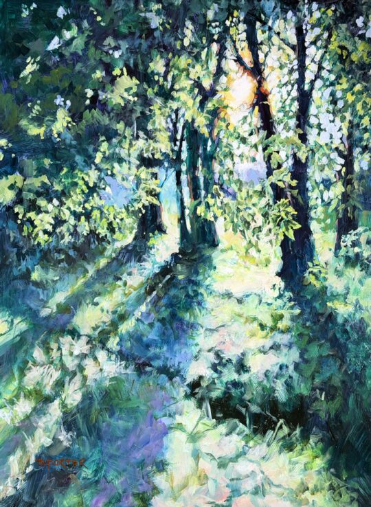 "Shimmer and Shadows" <br /> Oil, 18x24