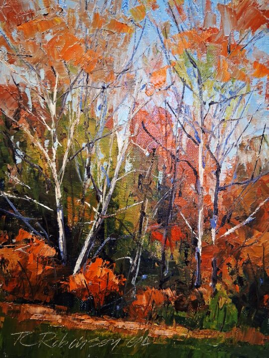 "Afternoon in the Park" <br /> Oil, 8x6