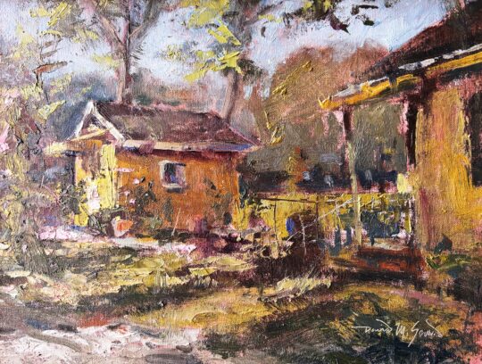 "Spring Whispers" <br /> Oil, 9x12