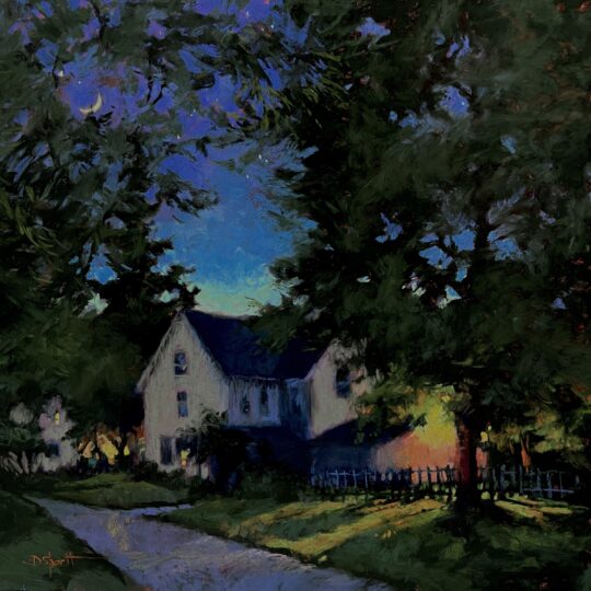 "Moving with the Moon" <br /> Pastel, 18x18