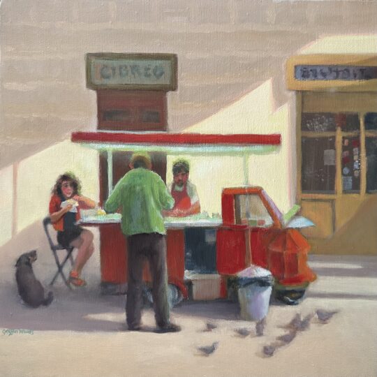 "Italian Street Snacks" <br /> Oil, 12x12