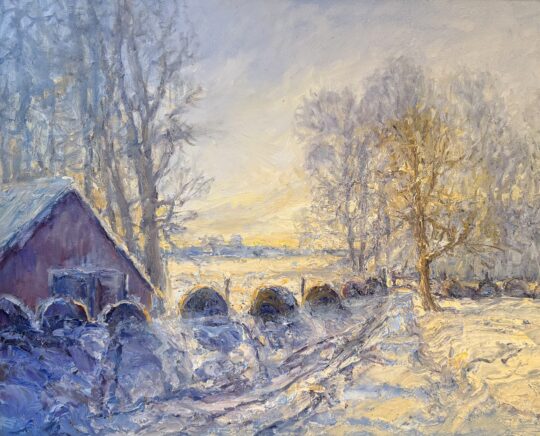 "Blanketed in the Snow" <br /> Oil, 24x30