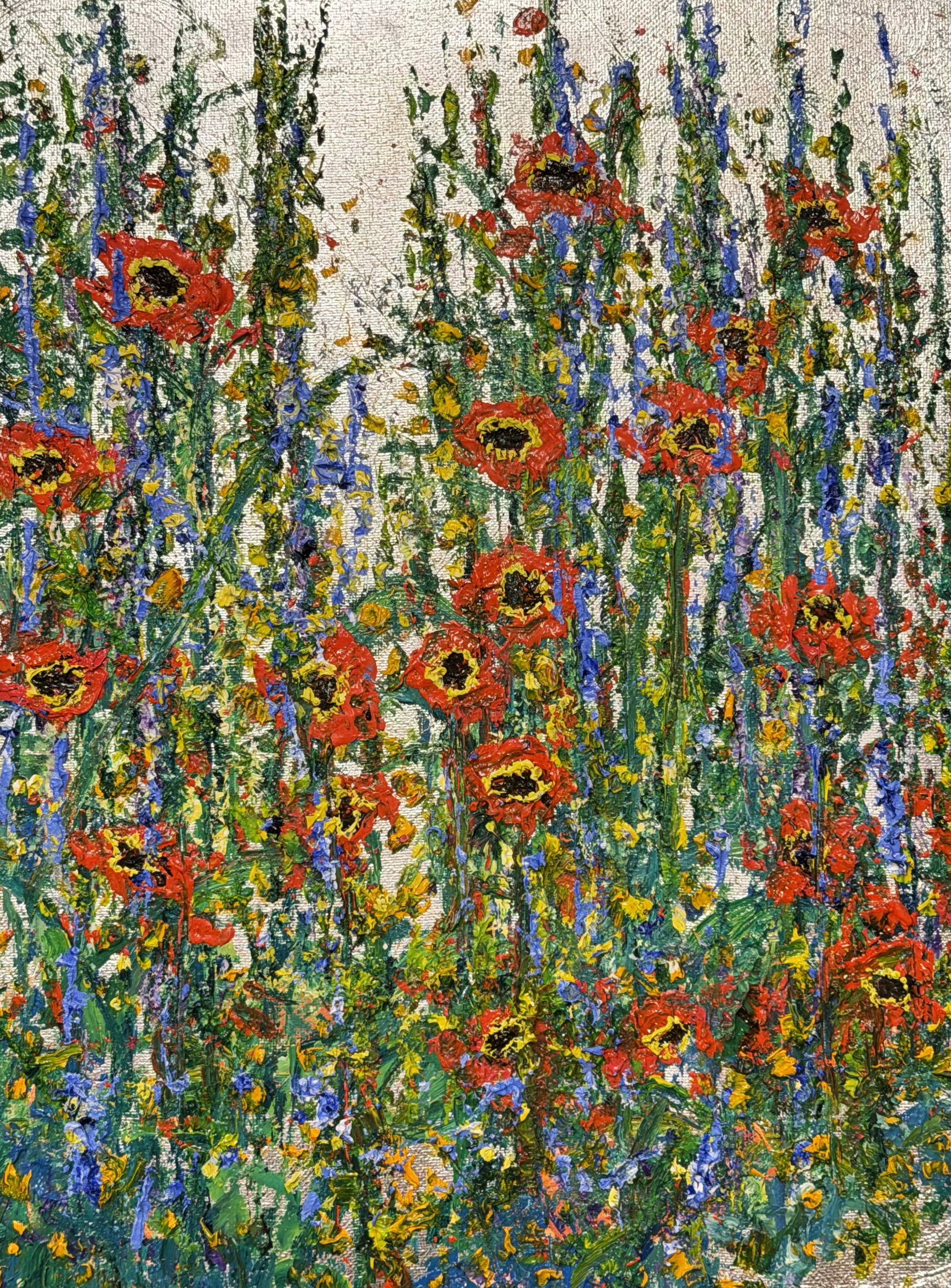 "Painters Delight" <br /> Oil & Silver Leaf, 12x16